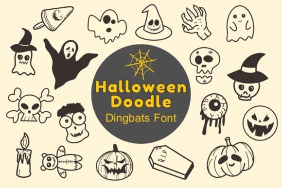 Halloween Doodle by Nun Sukhwan — Dingbats Font