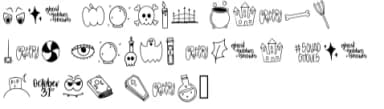 Halloween Doodle by Fairways and Chalkboards — Dingbats Font — thumbnail 6