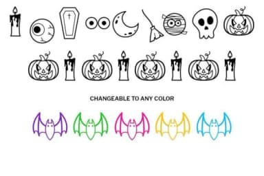 Halloween Doodle by digitalplannerland — Dingbats Font — thumbnail 3