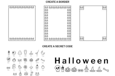 Halloween Doodle by digitalplannerland — Dingbats Font — thumbnail 5