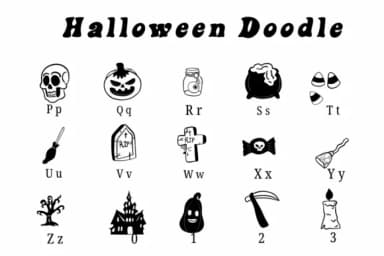 Halloween Doodle by Suphitchaya — Dingbats Font — thumbnail 3