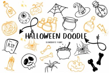 Halloween Doodle by CHANOK — Dingbats Font — thumbnail 1