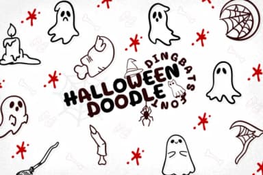 Halloween Doodle by Chonada — Dingbats Font — thumbnail 1