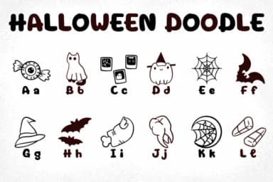 Halloween Doodle by Chonada — Dingbats Font — thumbnail 2