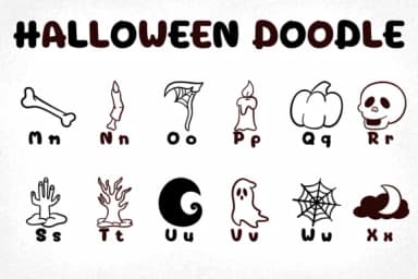 Halloween Doodle by Chonada — Dingbats Font — thumbnail 3