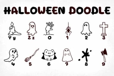 Halloween Doodle by Chonada — Dingbats Font — thumbnail 4