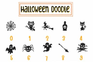 Halloween Doodle by PraewDesigns — Dingbats Font — thumbnail 4