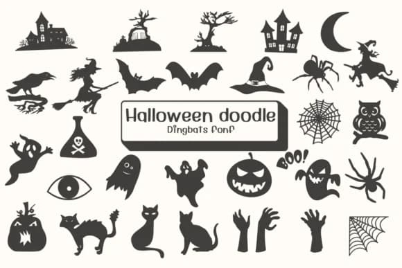 Halloween Doodle by Ketsarin — Dingbats Font