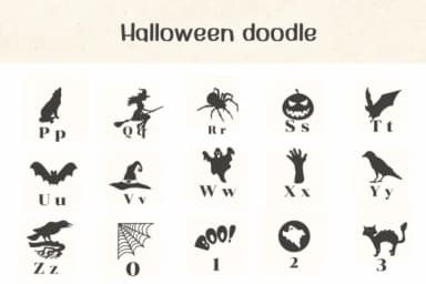 Halloween Doodle by Ketsarin — Dingbats Font — thumbnail 3