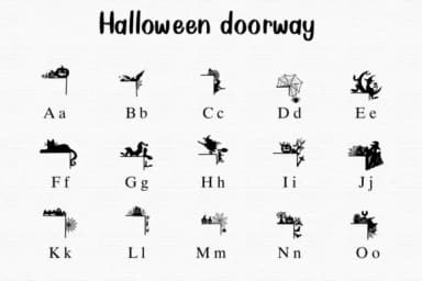 Halloween Doorway by Nongyao — Dingbats Font — thumbnail 2