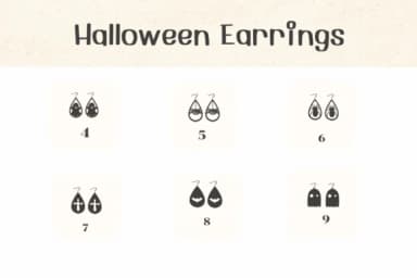 Halloween Earrings by Ketsarin — Dingbats Font — thumbnail 4