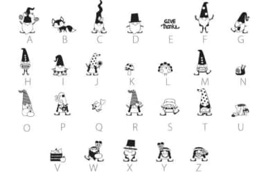 Halloween/ Fall Gnomes by Illustration Ink — Dingbats Font — thumbnail 4