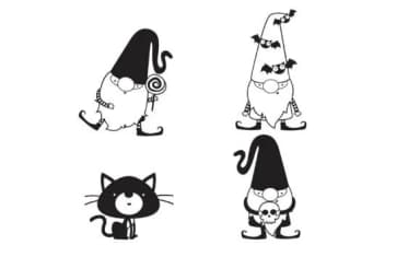 Halloween/ Fall Gnomes by Illustration Ink — Dingbats Font — thumbnail 5
