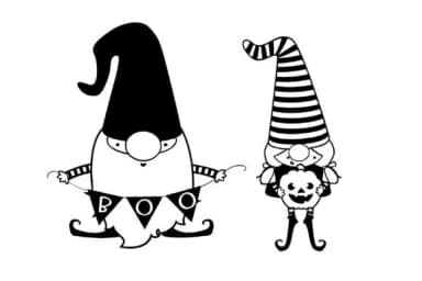 Halloween/ Fall Gnomes by Illustration Ink — Dingbats Font — thumbnail 6