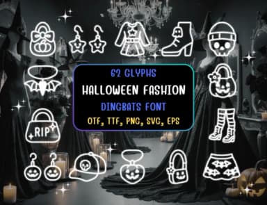Halloween Fashion by Distiny4919 — Dingbats Font — thumbnail 1