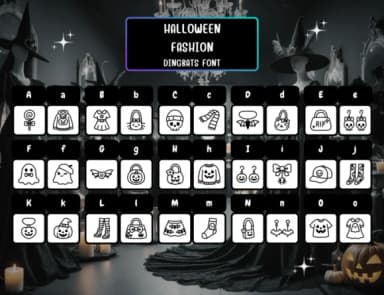 Halloween Fashion by Distiny4919 — Dingbats Font — thumbnail 2