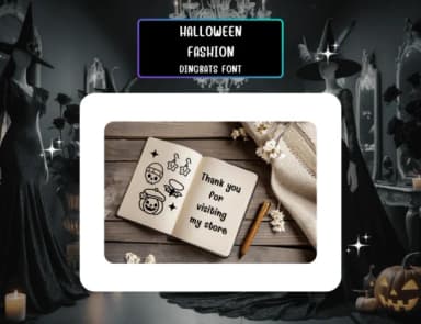 Halloween Fashion by Distiny4919 — Dingbats Font — thumbnail 8