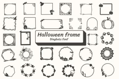 Halloween Frame by Ketsarin — Dingbats Font — thumbnail 1