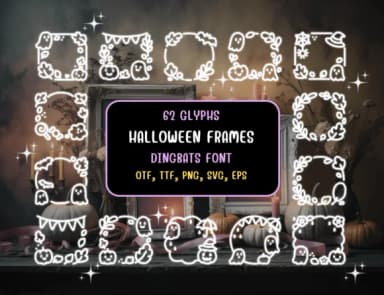 Halloween Frames by Distiny4919 — Dingbats Font — thumbnail 1