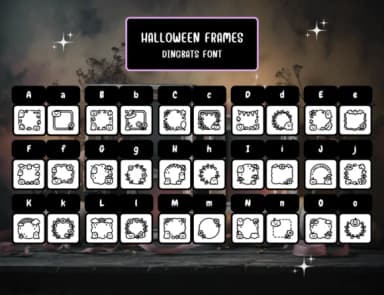 Halloween Frames by Distiny4919 — Dingbats Font — thumbnail 2