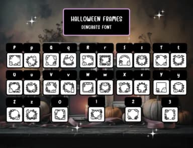 Halloween Frames by Distiny4919 — Dingbats Font — thumbnail 3