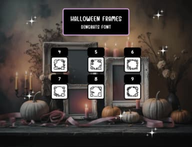Halloween Frames by Distiny4919 — Dingbats Font — thumbnail 4