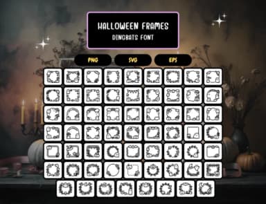 Halloween Frames by Distiny4919 — Dingbats Font — thumbnail 5