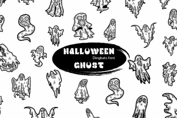 Halloween Ghost by Suphitchaya — Dingbats Font