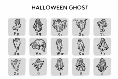 Halloween Ghost by Suphitchaya — Dingbats Font — thumbnail 3