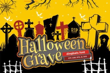 Halloween Grave by onoborgol — Dingbats Font — thumbnail 1
