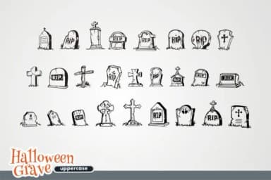 Halloween Grave by onoborgol — Dingbats Font — thumbnail 2