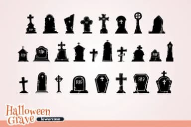 Halloween Grave by onoborgol — Dingbats Font — thumbnail 3