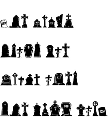 Halloween Grave by onoborgol — Dingbats Font — thumbnail 7