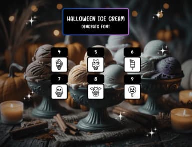Halloween Ice Cream by Distiny4919 — Dingbats Font — thumbnail 4