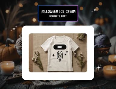 Halloween Ice Cream by Distiny4919 — Dingbats Font — thumbnail 6