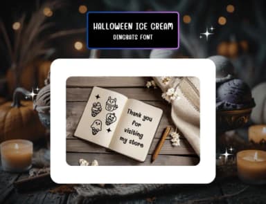 Halloween Ice Cream by Distiny4919 — Dingbats Font — thumbnail 8