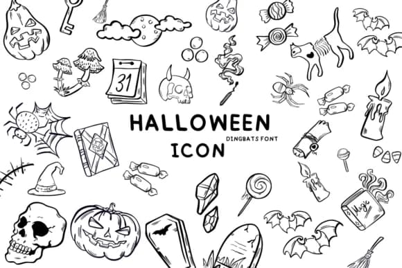 Halloween Icon by Bee piyanuch — Dingbats Font