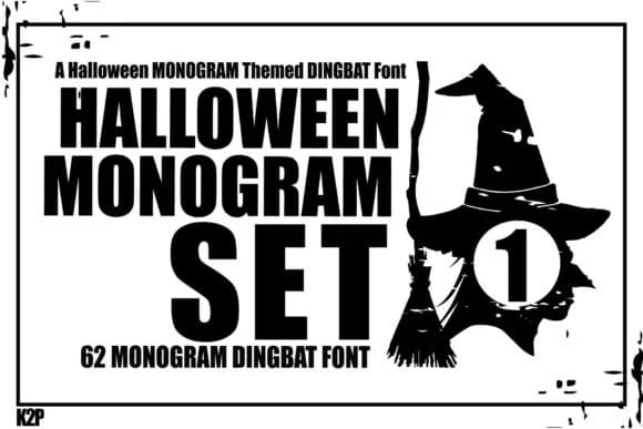 Halloween Monogram by KtwoP — Dingbats Font