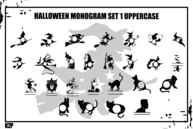 Halloween Monogram by KtwoP — Dingbats Font — thumbnail 2