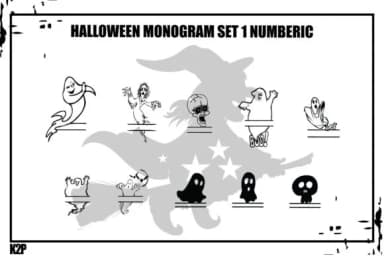 Halloween Monogram by KtwoP — Dingbats Font — thumbnail 4