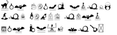 Halloween Monogram by KtwoP — Dingbats Font — thumbnail 8