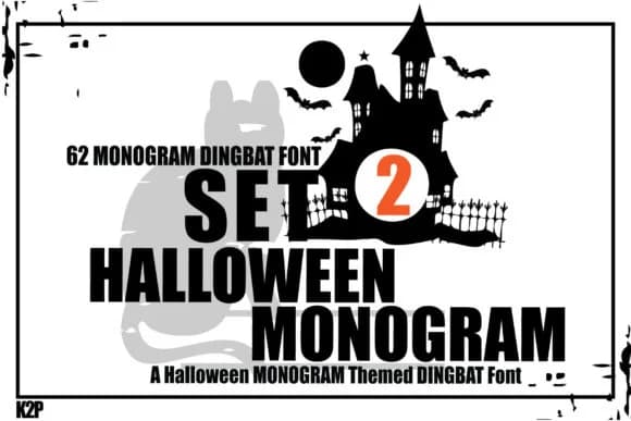 Halloween Monogram Set2 by KtwoP — Dingbats Font