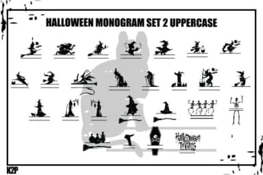 Halloween Monogram Set2 by KtwoP — Dingbats Font — thumbnail 2