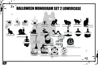 Halloween Monogram Set2 by KtwoP — Dingbats Font — thumbnail 3