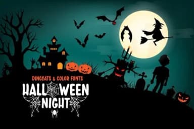 Halloween Night by Fox7 — Dingbats Font — thumbnail 1