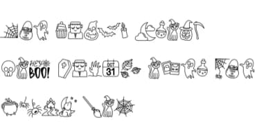 Halloween Parade by IngingDigitalArt — Dingbats Font — thumbnail 7