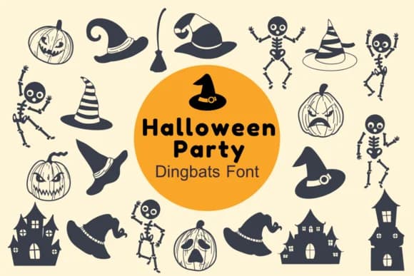 Halloween Party by Nun Sukhwan — Dingbats Font