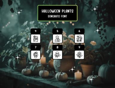 Halloween Plants by Distiny4919 — Dingbats Font — thumbnail 4