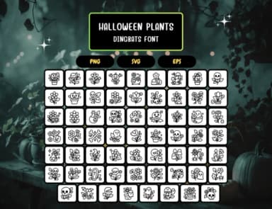 Halloween Plants by Distiny4919 — Dingbats Font — thumbnail 5
