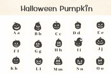 Halloween Pumpkin by Ketsarin — Dingbats Font — thumbnail 2